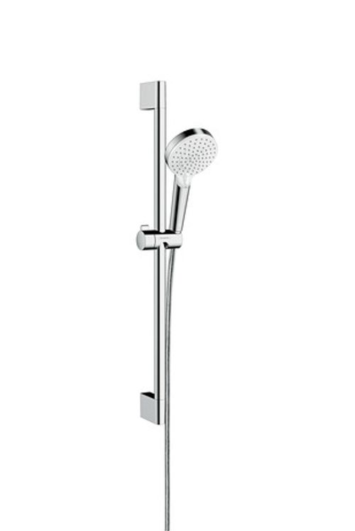 Hansgrohe-HG-Brausenset-Crometta-Vario-EcoSmart-6-l-min-Unica-650mm-weiss-chrom-26555400 gallery number 1